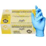 Nitrile Gloves, Powder-Free, Fingers Textured, 4.5mil, Blue, X-Large, 100/Box redirect to product page